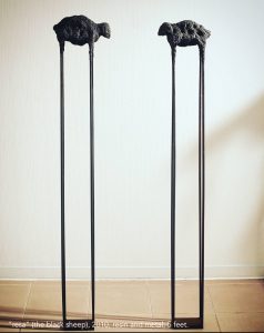 resa (the black sheep), 2010, resin and metal, 5 feet copy